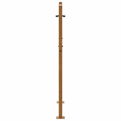 Cancello da giardino 100x125 cm in acciaio corten con design a croce | homemem39