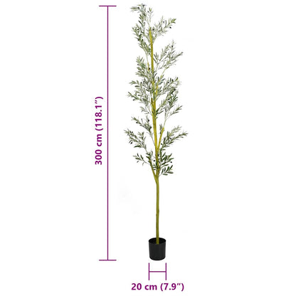 Albero Ulivo Artificiale 1000 Foglie 300 cm Verde | homemem39