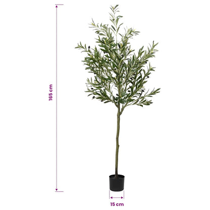 Albero Ulivo Artificiale 700 Foglie 165 cm Verde