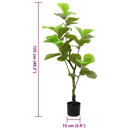 Albero di Ficus Artificiale 30 Foglie 125 cm Verde | homemem39