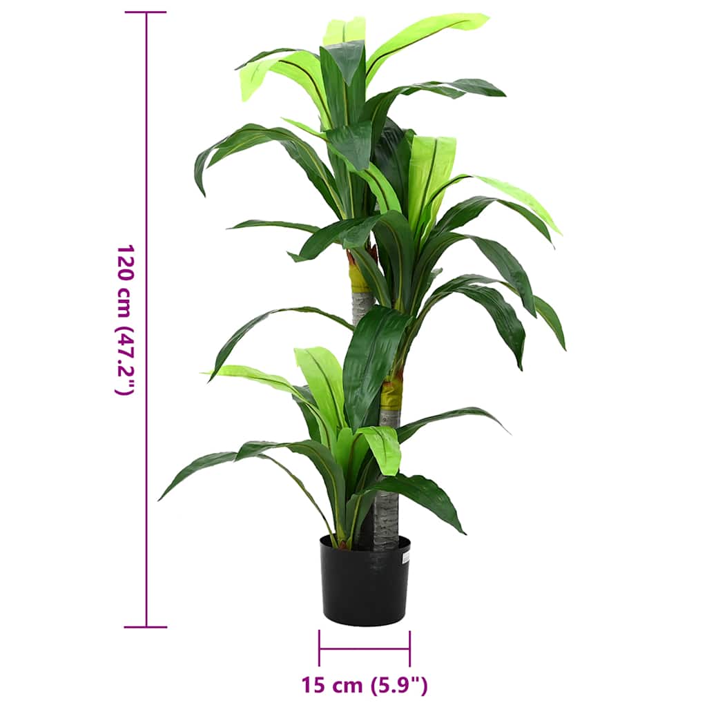 Albero di Dracaena Artificiale 36 Foglie 120 cm Verde | homemem39