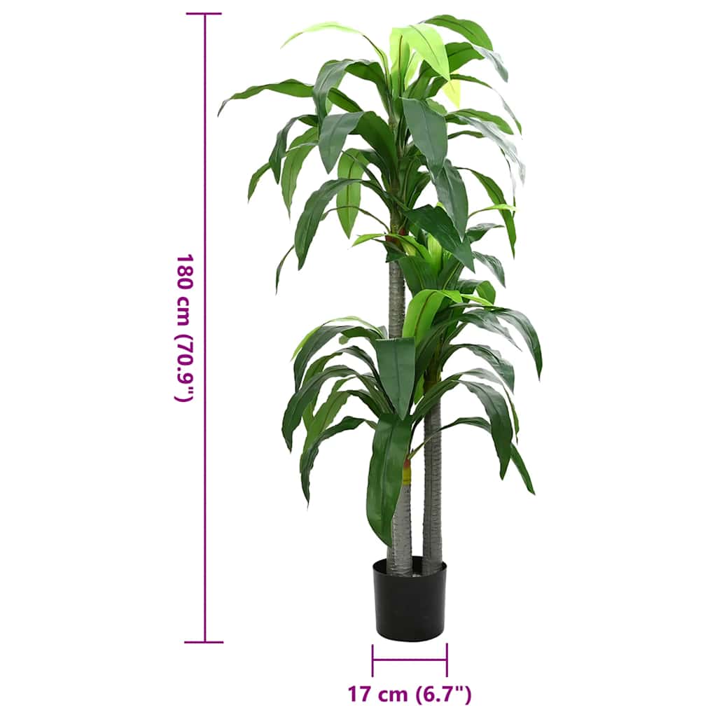 Albero di Dracaena Artificiale 36 Foglie 180 cm Verde | homemem39