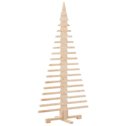 Albero di Natale in legno per decorazioni 150 cm in legno massello di pino