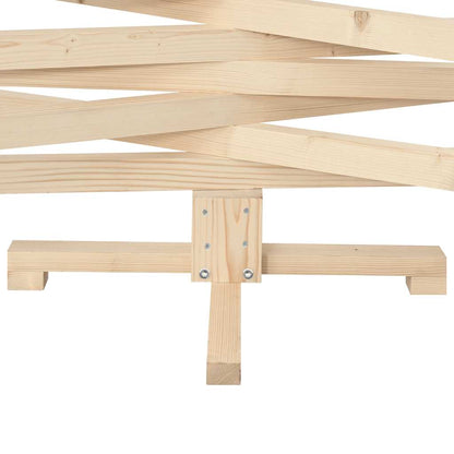 Albero di Natale in legno per decorazioni 150 cm in legno massello di pino | homemem39
