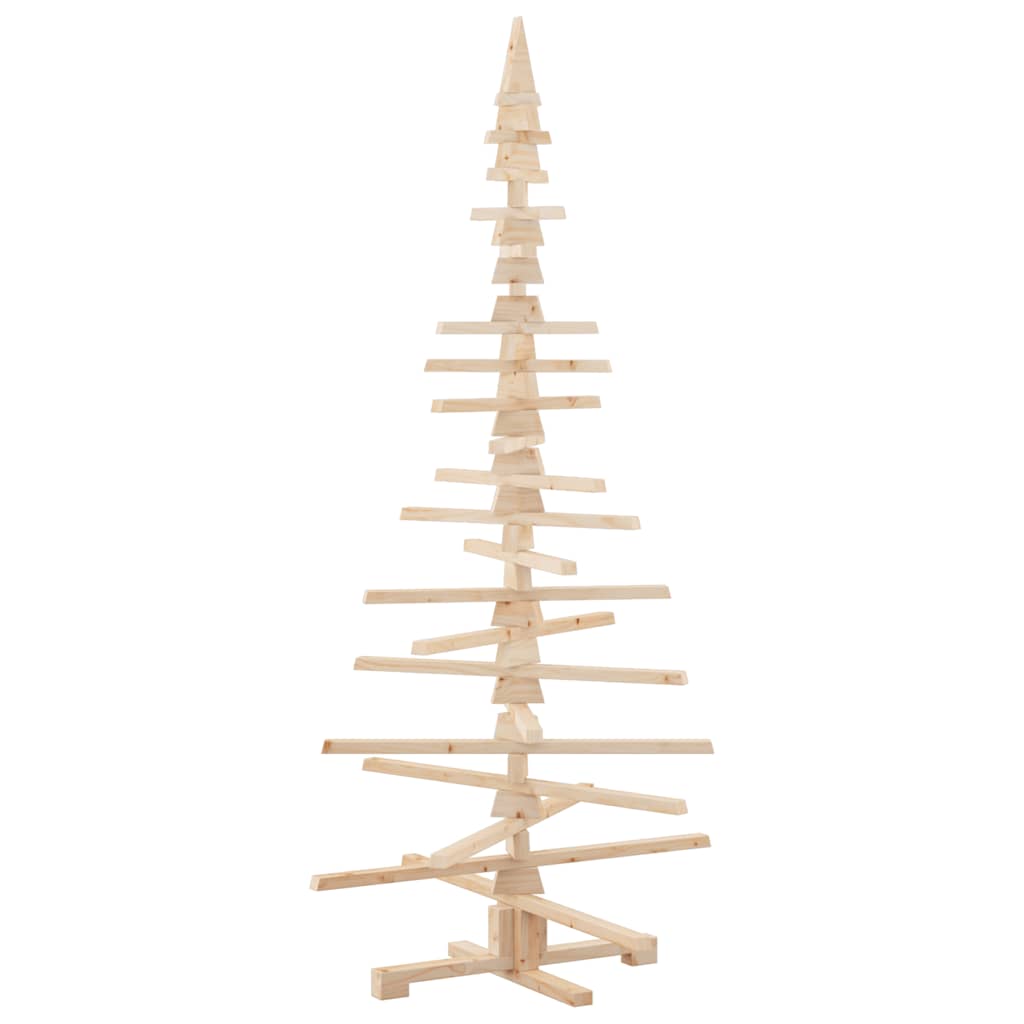Albero di Natale Decorativo in Legno 180 cm Legno Massello Pino | homemem39