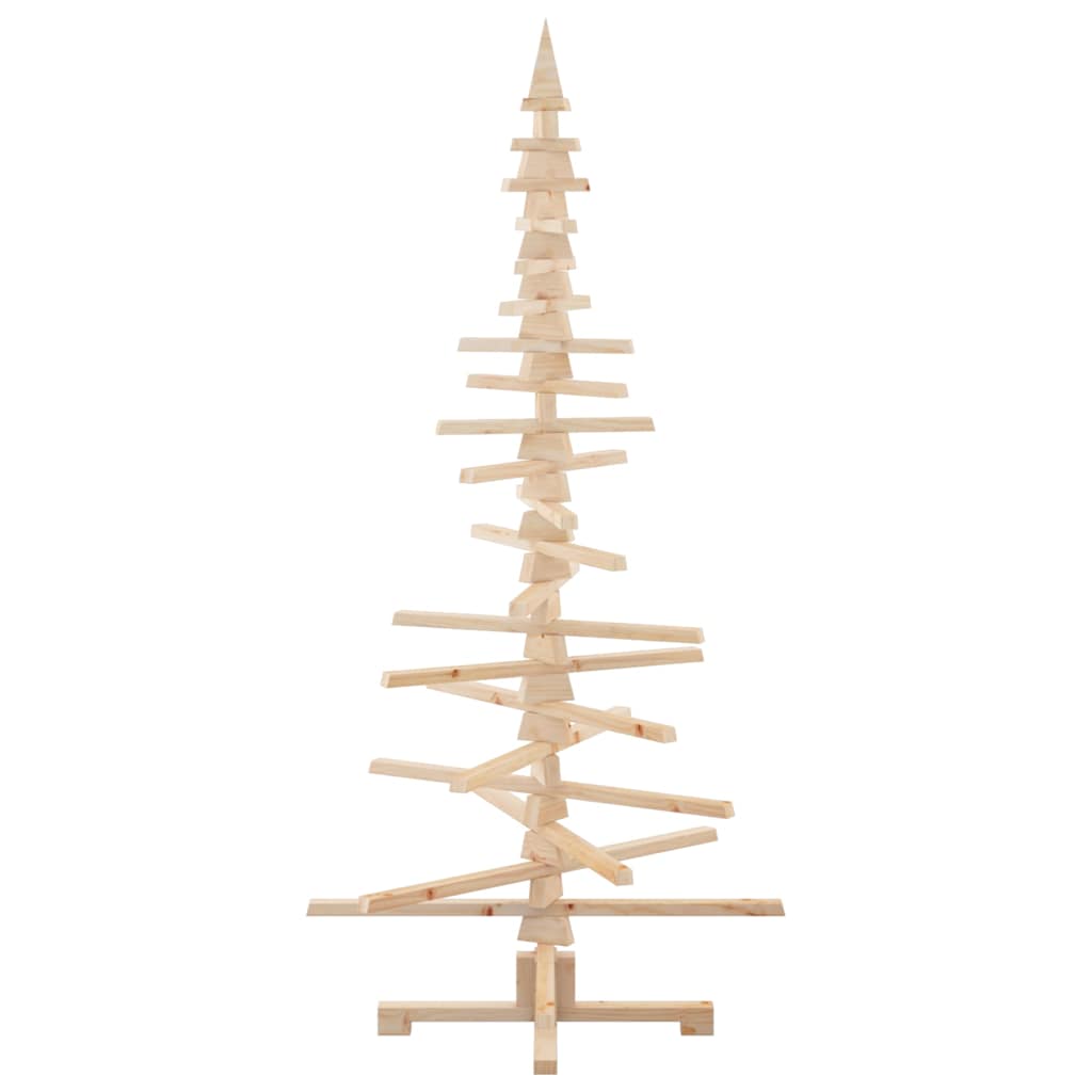 Albero di Natale Decorativo in Legno 180 cm Legno Massello Pino | homemem39