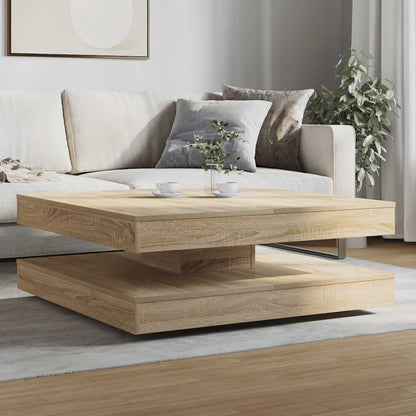 Tavolino da Caffè Girevole a 360 Gradi Sonoma 90x90x34,5 cm | homemem39