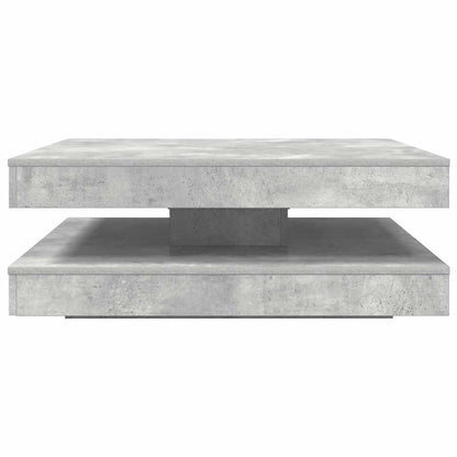 Tavolino da Caffè Girevole a 360 Gradi Grigio 90x90x34,5 cm | homemem39
