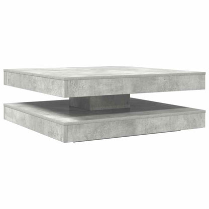 Tavolino da Caffè Girevole a 360 Gradi Grigio 90x90x34,5 cm | homemem39