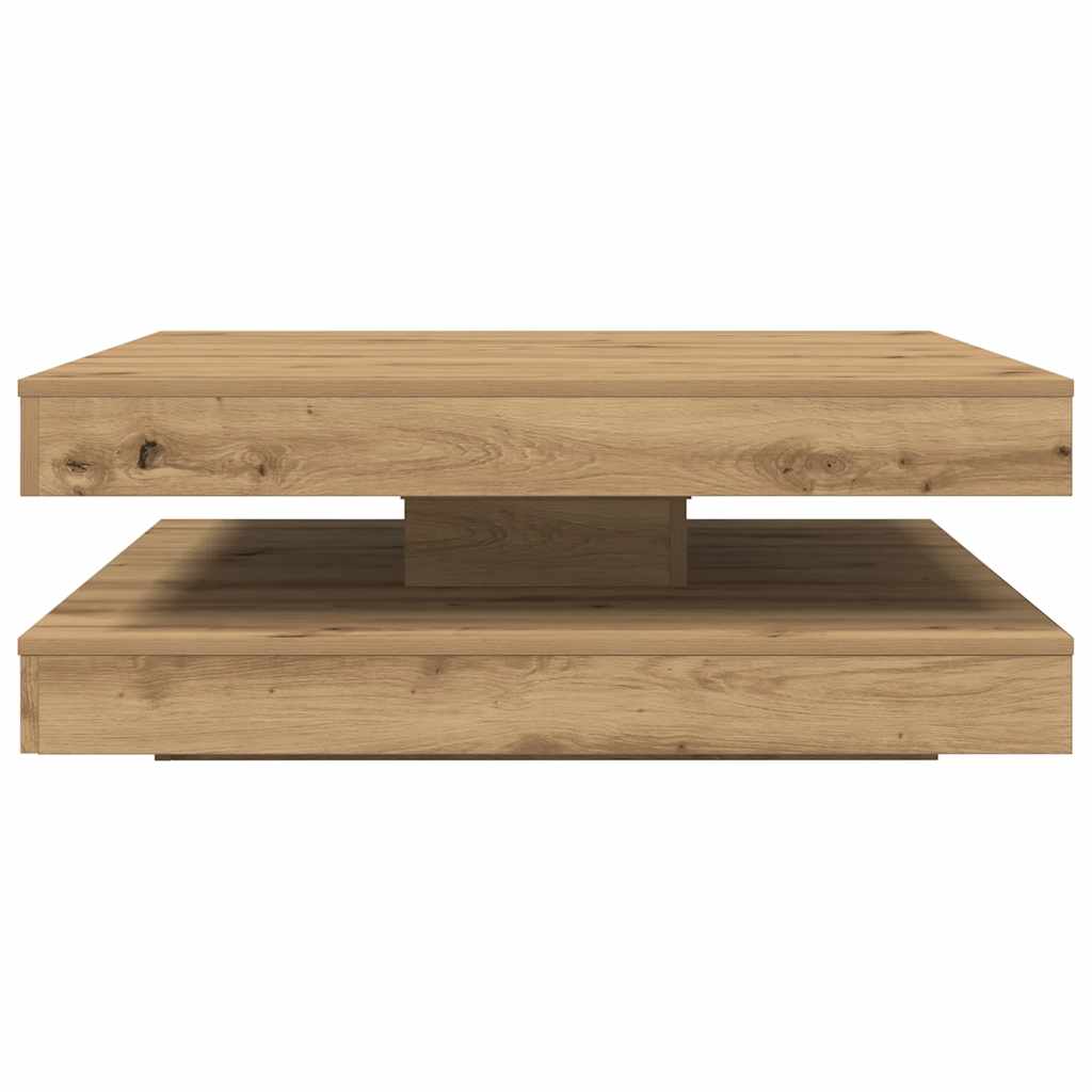 Tavolino da Caffè Girevole a 360 Gradi Artigianale 90x90x34,5cm | homemem39