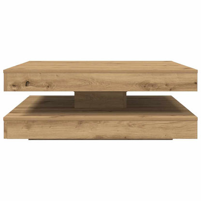 Tavolino da Caffè Girevole a 360 Gradi Artigianale 90x90x34,5cm | homemem39