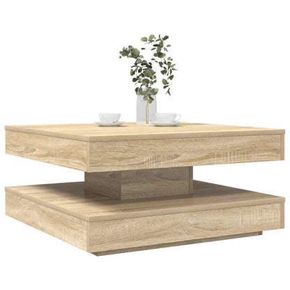 Tavolino da Caffè Girevole a 360 Gradi Sonoma 70x70x34,5 cm | homemem39