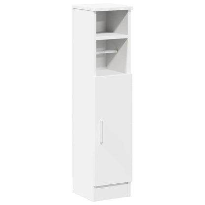 Mobile da Bagno con Portarotolo Bianco 20,5x22x90 cm | homemem39