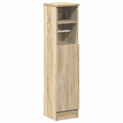 Mobile da Bagno con Portarotolo Rovere Sonoma 20,5x22x90 cm