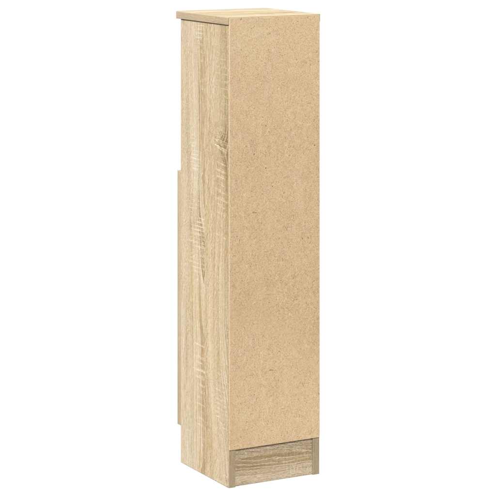 Mobile da Bagno con Portarotolo Rovere Sonoma 20,5x22x90 cm
