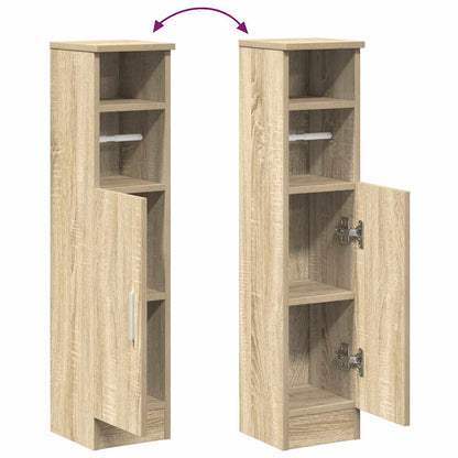 Mobile da Bagno con Portarotolo Rovere Sonoma 20,5x22x90 cm