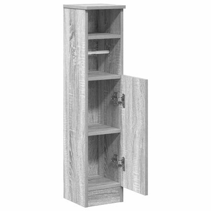 Mobile da Bagno con Portarotolo Grigio Sonoma 20,5x22x90 cm | homemem39