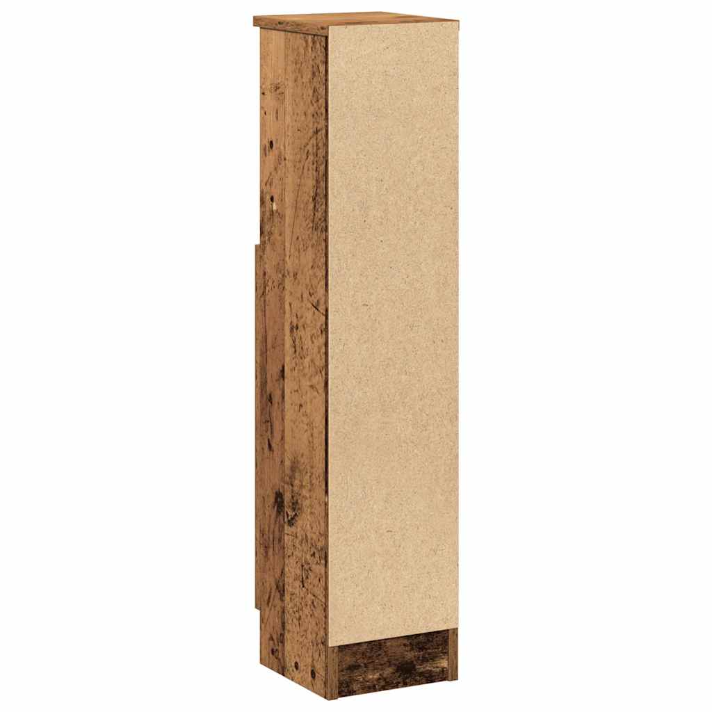 Mobile da Bagno con Portarotolo Legno Antico 20,5x22x90 cm | homemem39