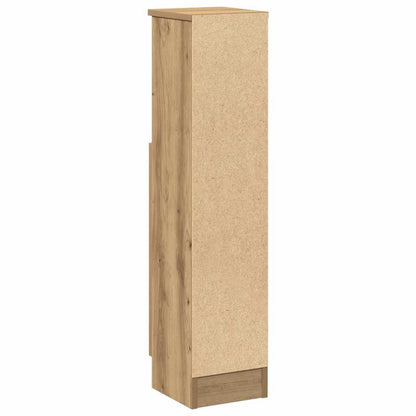 Mobile da Bagno con Portarotolo Rovere Artigianale 20,5x22x90cm | homemem39