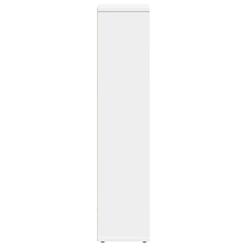 Mobile da Bagno con Portarotolo Bianco 20,5x20x90 cm | homemem39