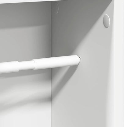 Mobile da Bagno con Portarotolo Bianco 20,5x20x90 cm | homemem39