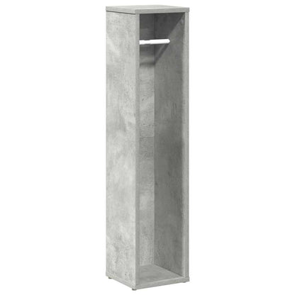 Mobiletto da bagno con portarotolo Grigio cemento 20,5x20x90 cm | homemem39