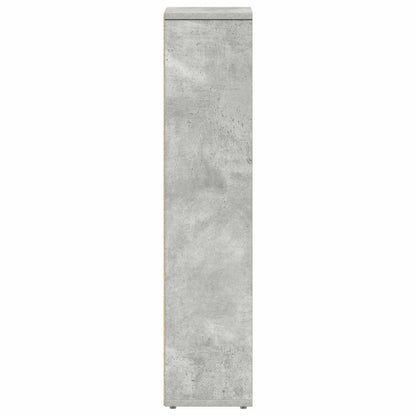 Mobiletto da bagno con portarotolo Grigio cemento 20,5x20x90 cm | homemem39