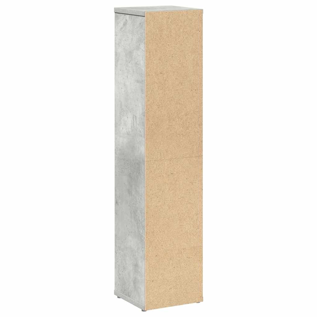 Mobiletto da bagno con portarotolo Grigio cemento 20,5x20x90 cm | homemem39