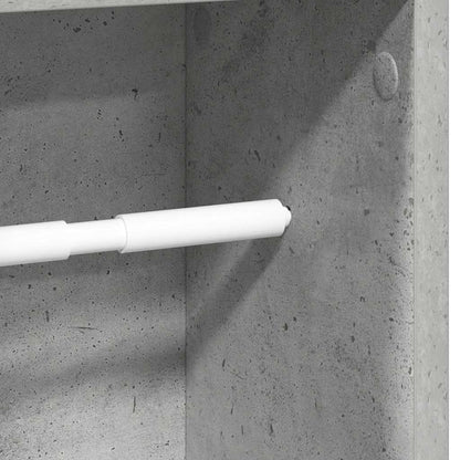 Mobiletto da bagno con portarotolo Grigio cemento 20,5x20x90 cm | homemem39