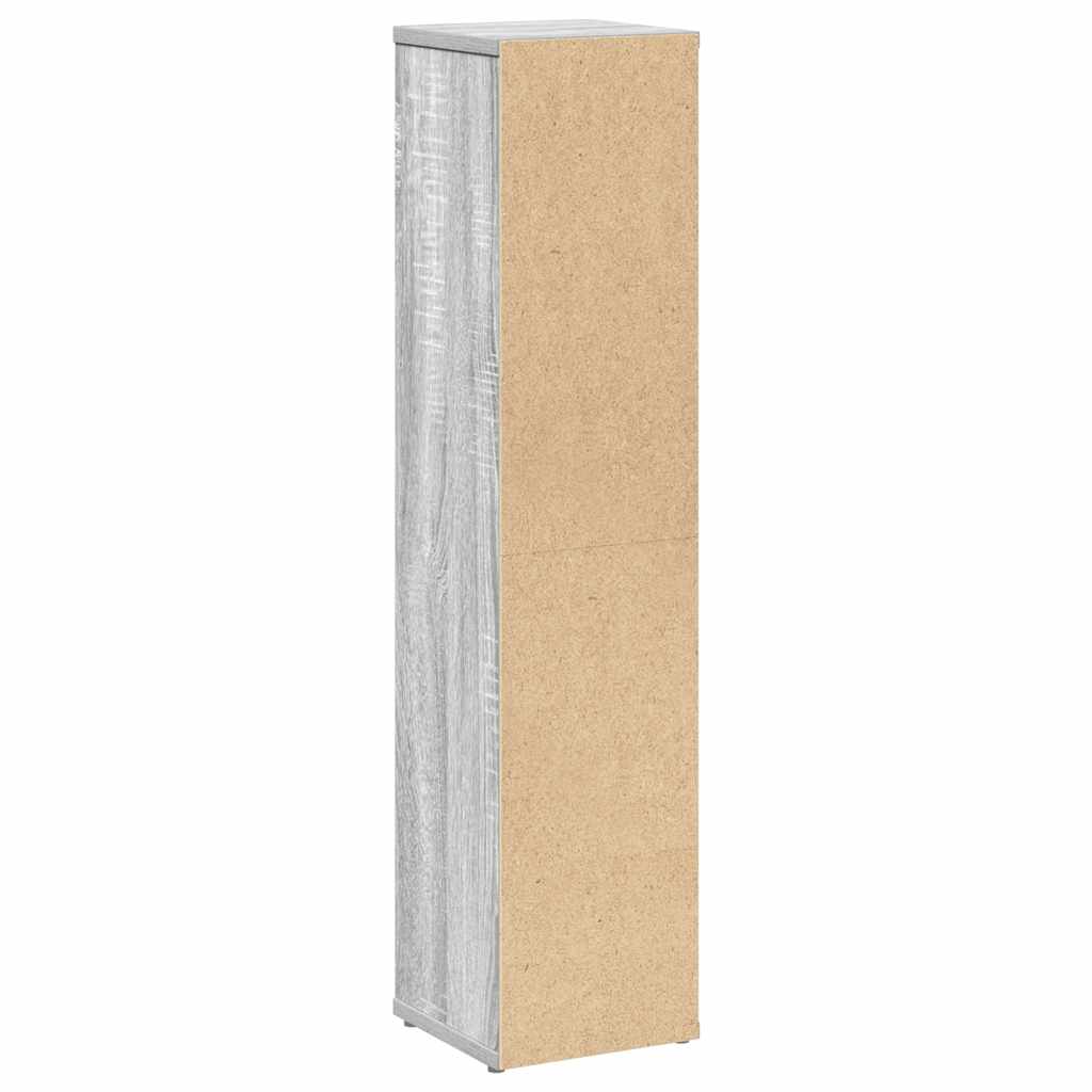 Mobiletto da bagno con portarotolo Grigio Sonoma 20,5x20x90 cm | homemem39