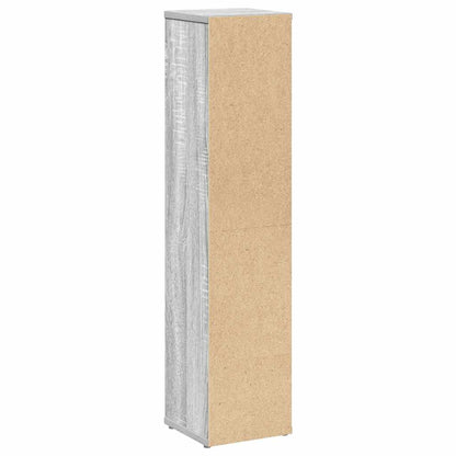 Mobiletto da bagno con portarotolo Grigio Sonoma 20,5x20x90 cm | homemem39