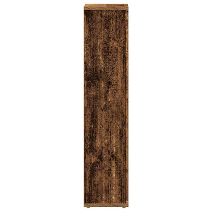 Mobiletto da bagno con portarotolo Legno Antico 20,5x20x90 cm | homemem39