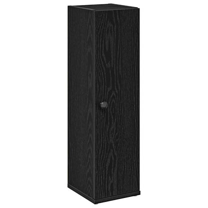 Mobile da Bagno con Portarotolo Nero 20,5x22x72 cm | homemem39