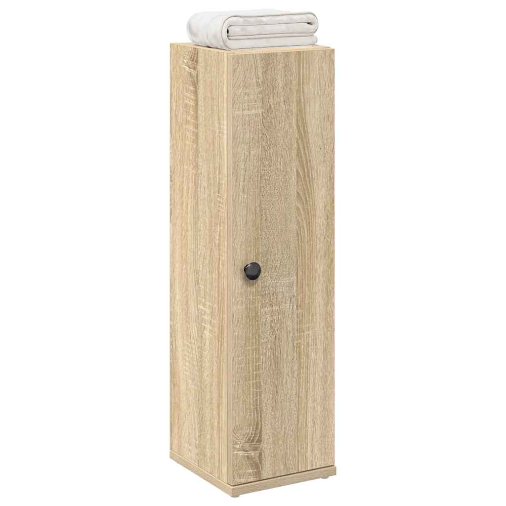 Mobile da Bagno con Portarotolo Rovere Sonoma 20,5x22x72 cm | homemem39