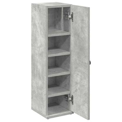 Mobile da Bagno con Portarotolo Grigio Cemento 20,5x22x72 cm | homemem39