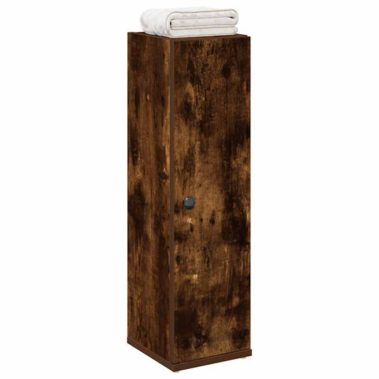 Mobile da Bagno con Portarotolo Rovere Fumo 20,5x22x72 cm | homemem39