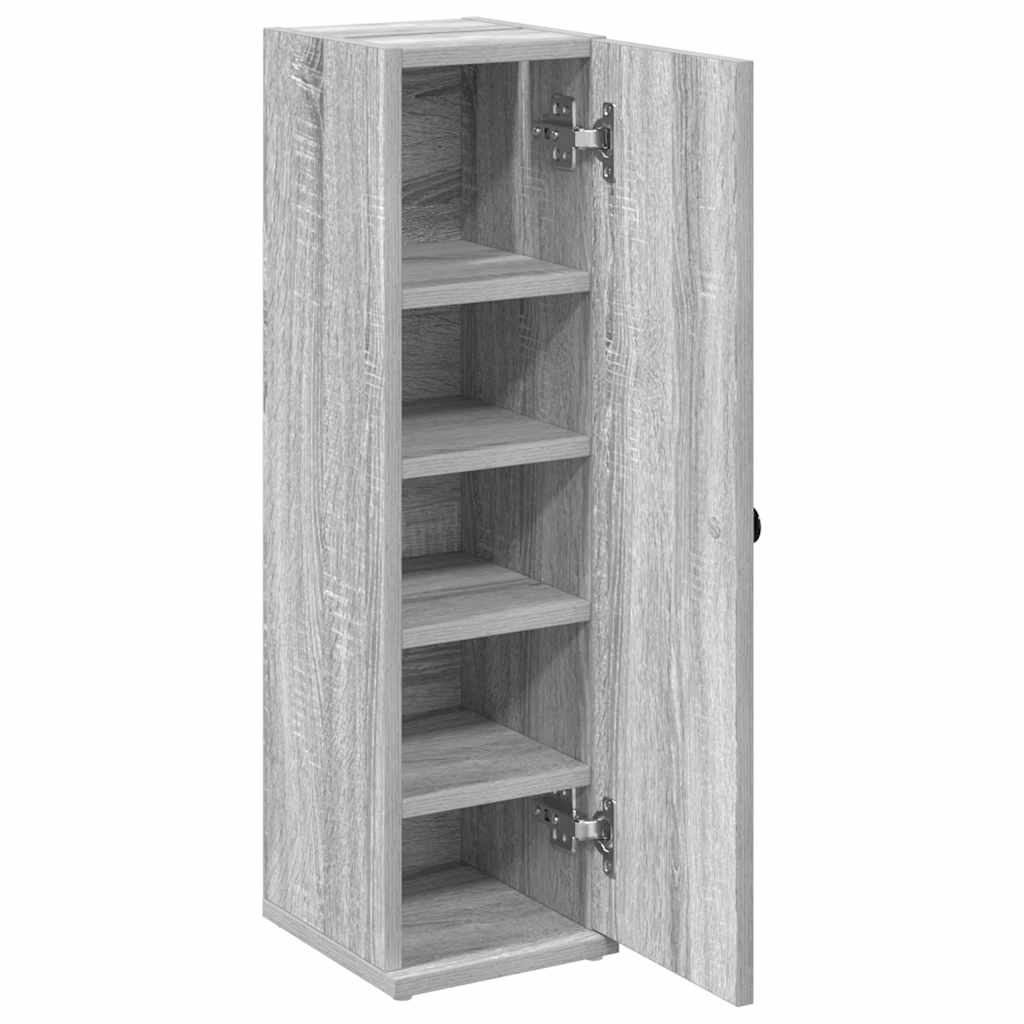 Mobile da Bagno con Portarotolo Grigio Sonoma 20,5x22x72 cm | homemem39
