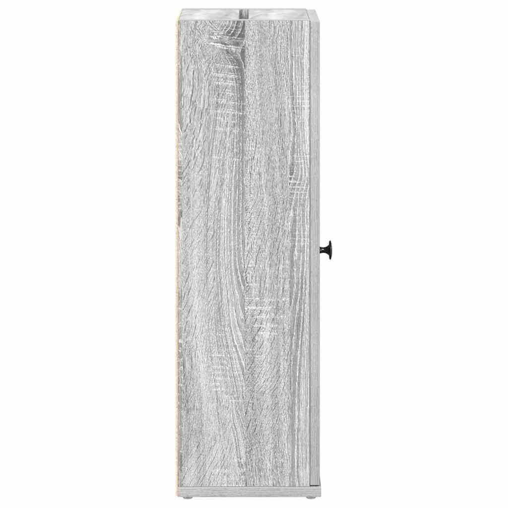 Mobile da Bagno con Portarotolo Grigio Sonoma 20,5x22x72 cm | homemem39