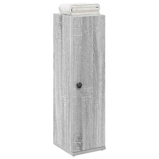Mobile da Bagno con Portarotolo Grigio Sonoma 20,5x22x72 cm | homemem39