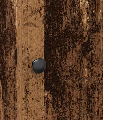 Mobile da Bagno con Portarotolo Legno Antico 20,5x22x72 cm | homemem39