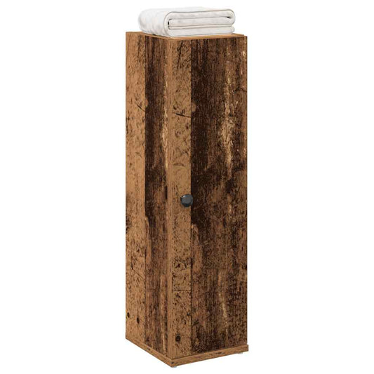 Mobile da Bagno con Portarotolo Legno Antico 20,5x22x72 cm | homemem39