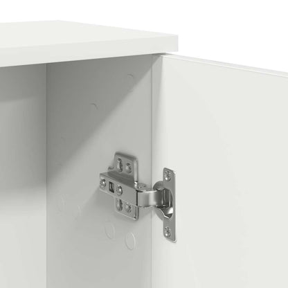 Mobile da Bagno con Portarotolo Bianco 39x22x90 cm | homemem39