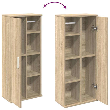 Mobile da Bagno con Portarotolo Rovere Sonoma 39x22x90 cm | homemem39