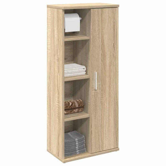 Mobile da Bagno con Portarotolo Rovere Sonoma 39x22x90 cm | homemem39