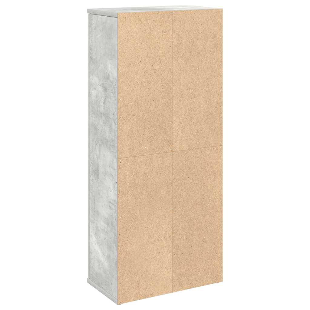 Mobile da Bagno con Portarotolo Grigio Cemento 39x22x90 cm | homemem39