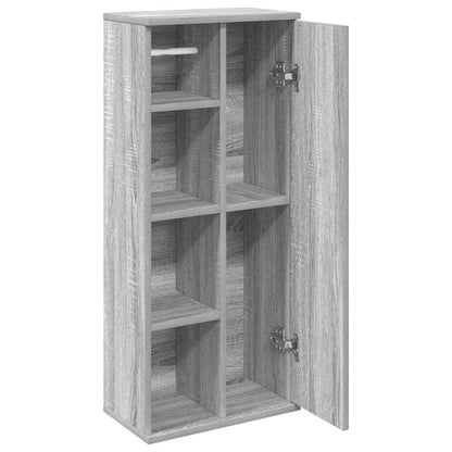 Mobile da Bagno con Portarotolo Grigio Sonoma 39x22x90 cm | homemem39