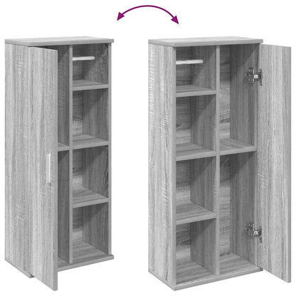 Mobile da Bagno con Portarotolo Grigio Sonoma 39x22x90 cm | homemem39