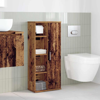Mobile da Bagno con Portarotolo Legno Antico 39x22x90 cm | homemem39