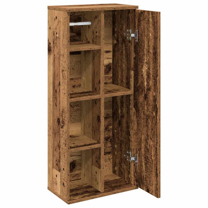 Mobile da Bagno con Portarotolo Legno Antico 39x22x90 cm | homemem39