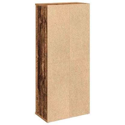 Mobile da Bagno con Portarotolo Legno Antico 39x22x90 cm | homemem39